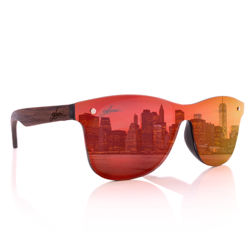 glozzi Miami – Walnut Red Miami Holz Sonnenbrille 