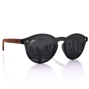 glozzi Daisy – Walnut Daisy Holz Sonnenbrille 