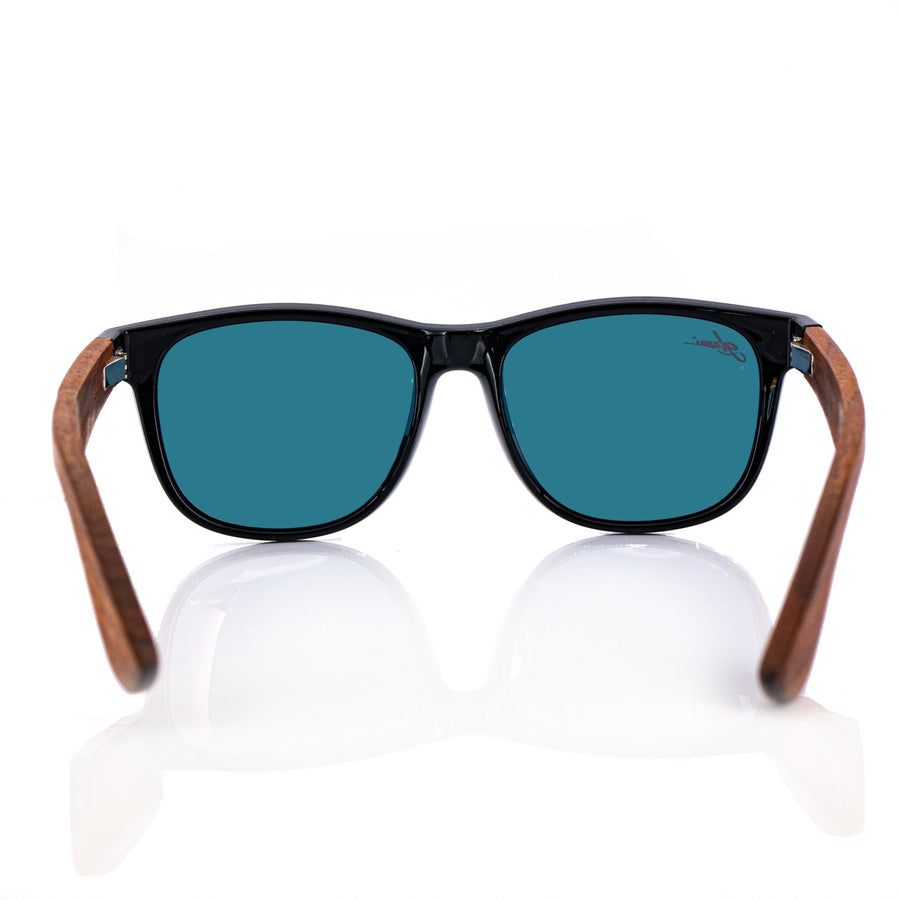 glozzi The Classic – Walnut Red Wayfarer Holz Sonnenbrille 