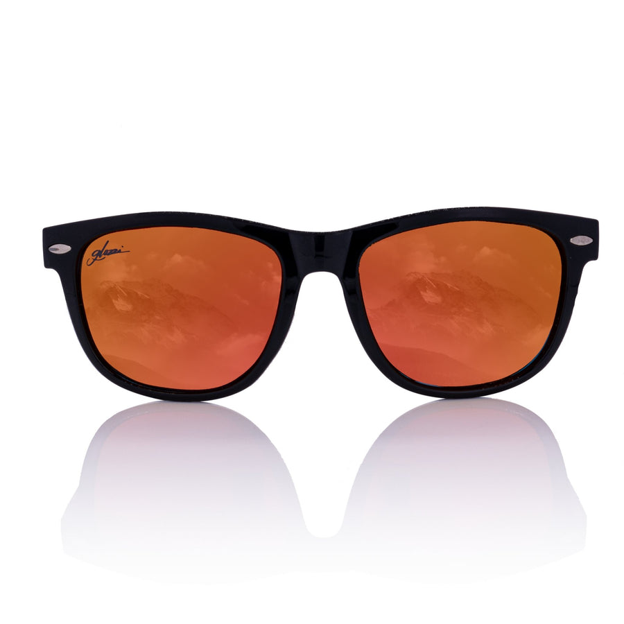 glozzi The Classic – Walnut Red Wayfarer Holz Sonnenbrille 