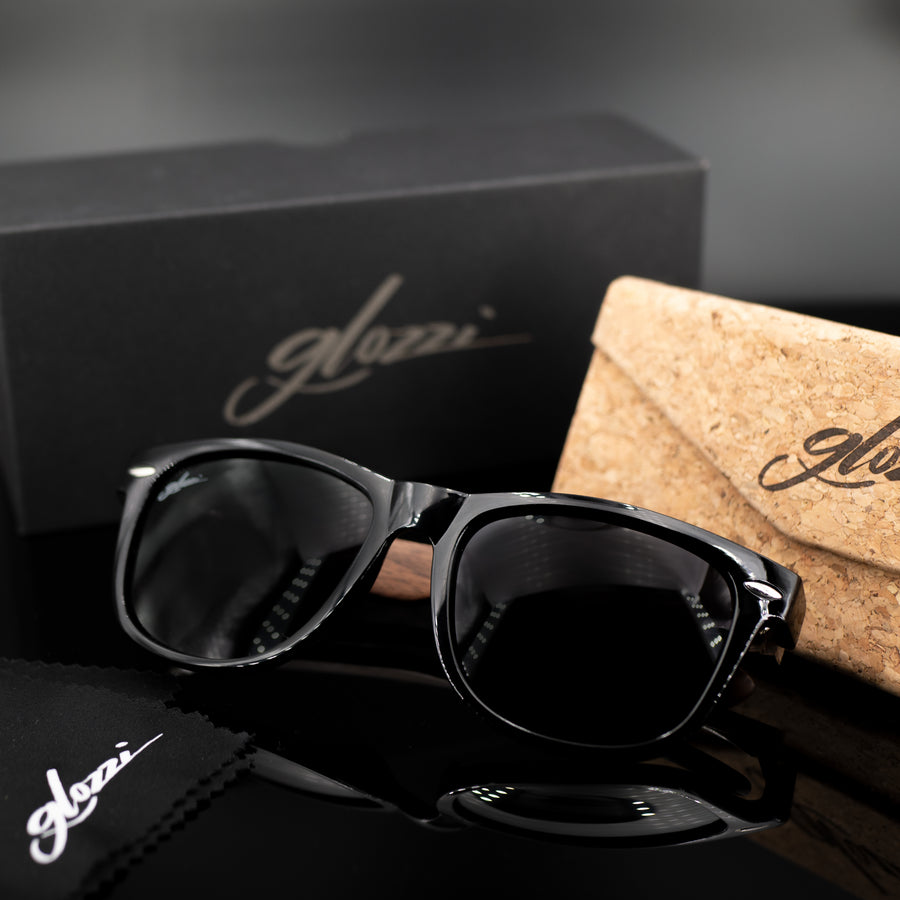 glozzi The Classic - Walnut Wayfarer Holz Sonnenbrille 