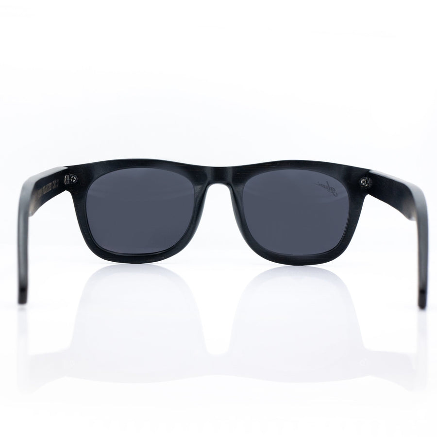 glozzi The Adventurer - Black Bamboo Bambus Sonnenbrille Wayfarer 