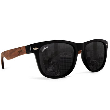 glozzi The Classic - Walnut Wayfarer Holz Sonnenbrille 